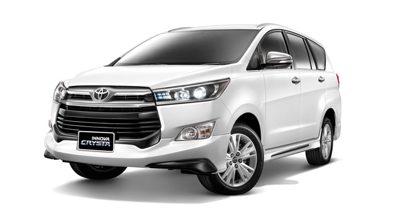 Toyota Innova Crysta on Rent, book Toyota Innova Crysta online in India